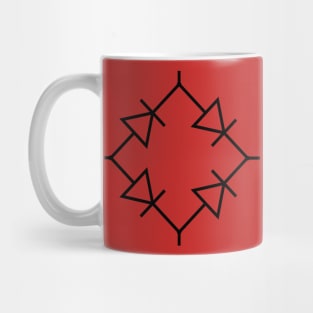 Rectifier Circuit black and white Mug